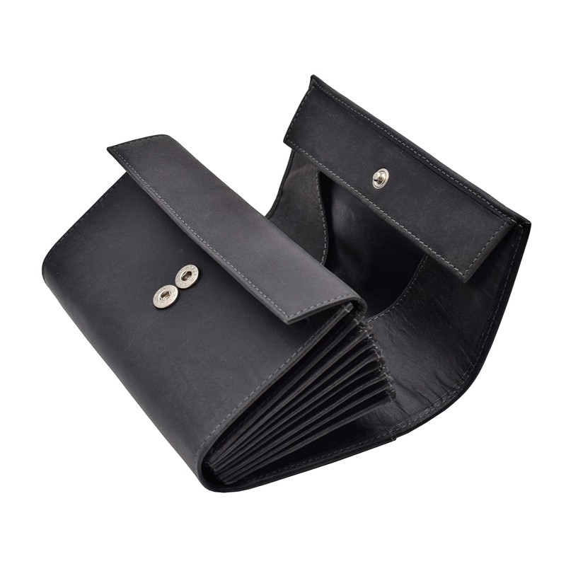 Menzo Real Leather Waiter's Wallet, Waiter's Bag, Waiter's Bag, black