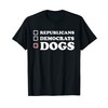 Republicans Democrats Dogs Funny T-Shirt