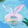 Swimming Ring for Kids, Mermaid Rubber Ring for Swimming Inflatable