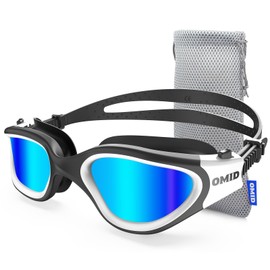OMID Swim Goggles, P2 Polarized Swimming Goggles for Men Anti-fog Goggles Swimming for Adult Women