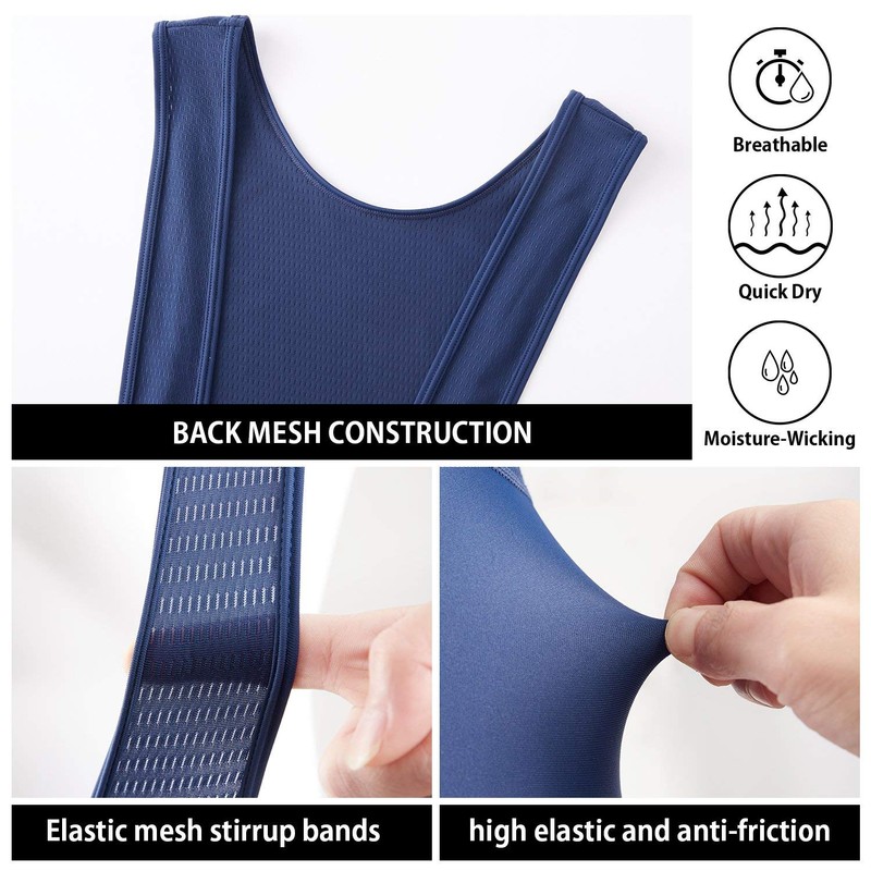 baleaf Men's Cycling Bib Shorts 4D Padded, Road Bike Cycling