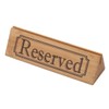 Set of 2 Wooden Table Reserved Bar Restaurant Cafe Reserved