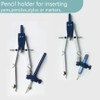 Metal Compass and Ruler Geometry Set,Drawing Compass,Drafting Compass,Extension Leg,Compass Geometry