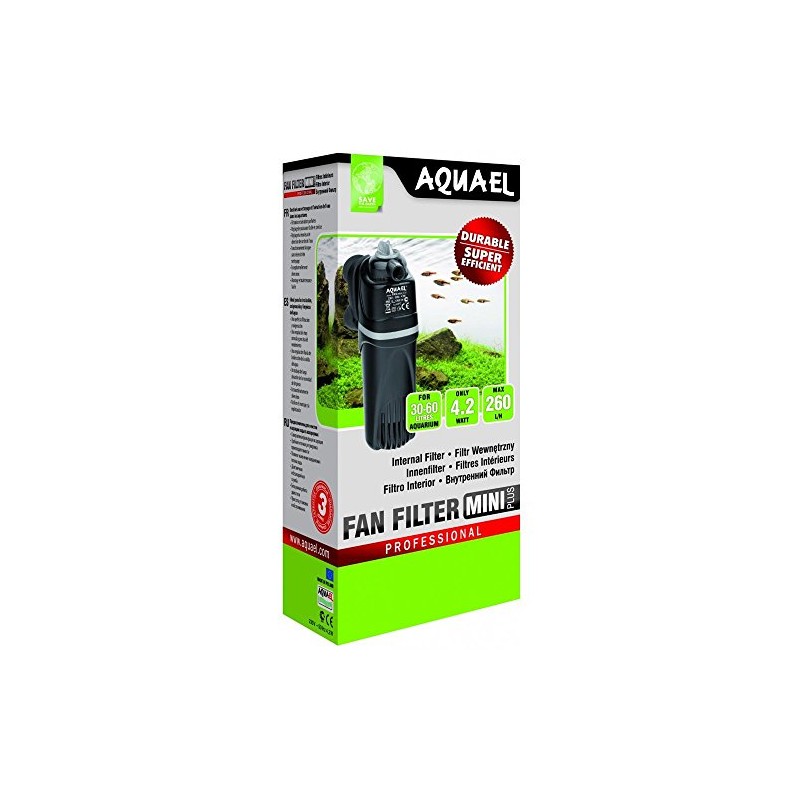 AQUAEL Internal Fan Filter Mini, Black