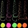 Silars Pendenti a Spirale Neon, 10pz decorazione, Stelle Filanti per