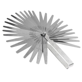 Professional 32 Blade Leaf Dual Marked Metric and Imperial Feeler Gauge Tool