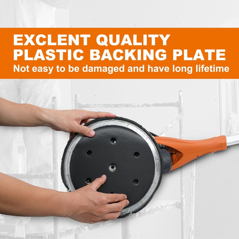 MAXXT 9" (225mm) PU White One-Piece Drywall Sander Discs with