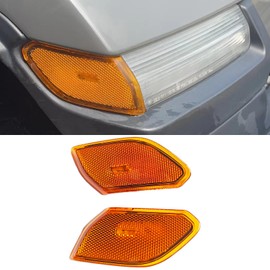 hilopexi LED Side Marker Lights Fit for Jeep Wrangler JL & Gladiator JT 2018 2019 2020 2021 2022 2023 2024 2025 Amber Lens Fender Flare turn signal Light Lamp Accessories Plug & Play