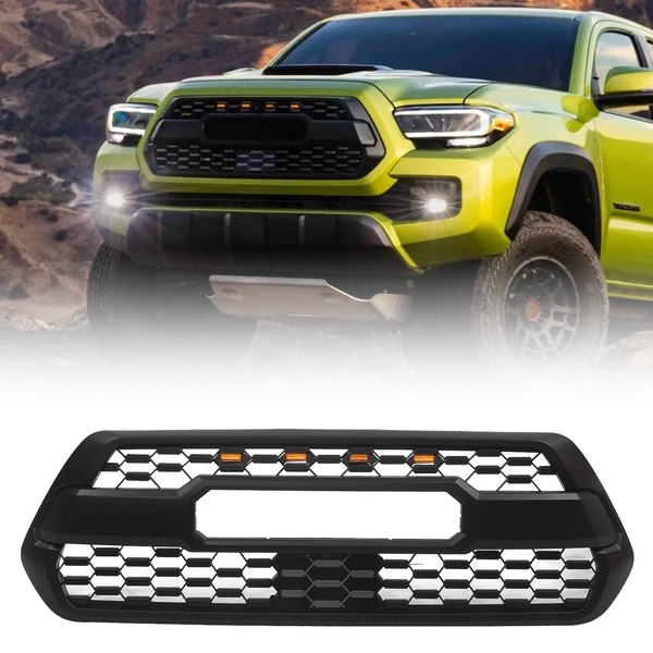 DVKUO Front Grill Replacement Compatible with 2016-2023 Tacoma SR, SR5,