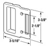 Prime-Line A 208 White Sliding Screen Door Pull, fits Andersen