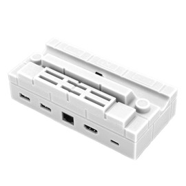 TV Dock Station for Switch OLED Portable TV Docking Station Replacement with 4K HD Multimedia Interface 1000Mbs LAN Type C USB Port White