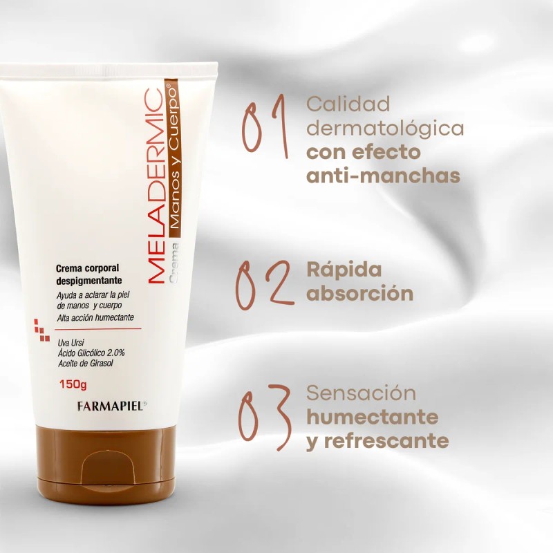 Crema Despigmentante Manos Cuerpo Meladermic 150 Todo Tipo Piel