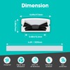 hunhun 20-Pack 6.6ft/2Meter U Shape Black LED Aluminum Channel System