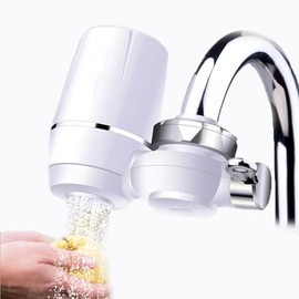 Purificador de Agua para Grifo con 2 Salidas Filtro Giratorio Elimina Cloro, Sarro e Impurezas | Ideal para Cocina y Lavado de Frutas Se adapta a los 