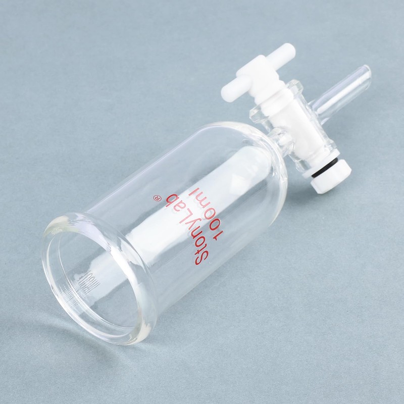 stonylab 100ml Borosilicate Glass Burette Drip Funnel with PTFE Tap