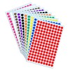 3000 Pack, 0.375" Round Colored Dot Stickers Labels - 10