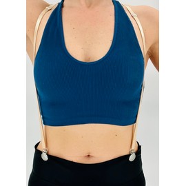 Suspenders Women, Women's Suspenders for Pants Under Clothes, Strong Clasps, Y-back Style, Butt Lifting Undergarment, Nude