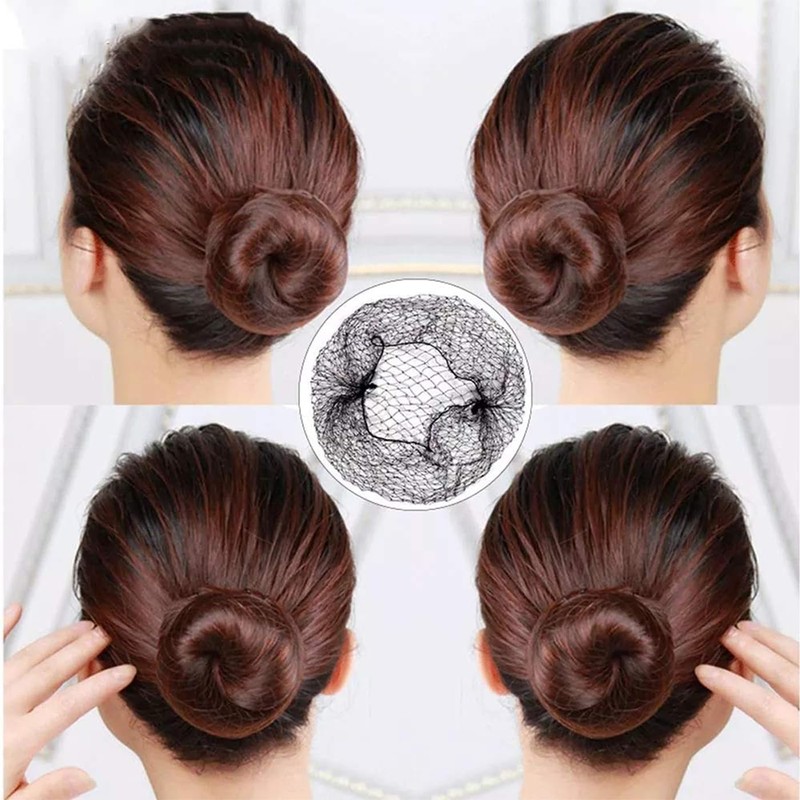 200PK Red para Cabello, Red de Pelo Tejida, Malla Elástica