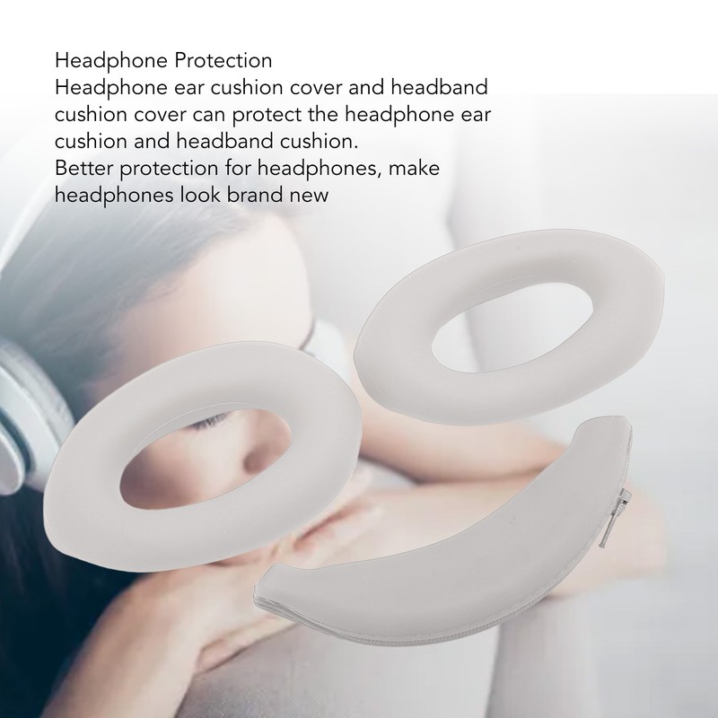 Earpads Cover Headband Pad Set Replacement Silicone Headphone Protective Cover