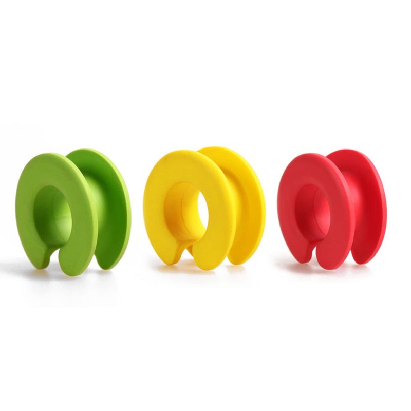 Meiliyizu 10pcs Silicone Clothes Hanger Fixed Hook Windproof Hanger Spacer