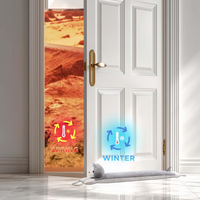 Sunolga Door Draft Stopper for Bottom of Door and Window,
