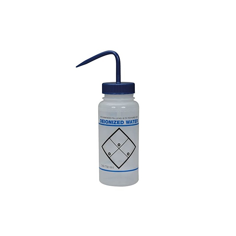 Wash Bottle, Widemouthed, For Deionized Water, 500 Ml