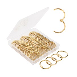 Mr. Pen- Loose Leaf Binder Ring, 40 Pack, Gold Binder Rings 1 Inch, Book Rings, Metal Rings for Index Cards, Rings for Flash Cards, Index Card Rings, Paper Rings, Small Binder Ring, Book Ring