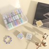1 Pcs Bead Organizer Box,30 Pcs Clear Small Plastic Containers