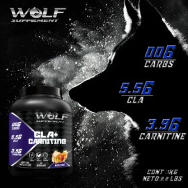 Cla  Carnitina Wolf Suplementos 1kg Pre Entreno 200serv                                                                                               