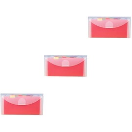 Operitacx 3St Inhaber feuerfest Dateiordner in Buchstabengröße Bindemittel fünf visitenkarten aufbewahrung box mappen Mini-Dateiordner ordnee folders Papier-Organizer-Ordner Ordner erweitern