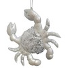 Nautical 4" Mercury Glass Blue Crab Ornament by Regency