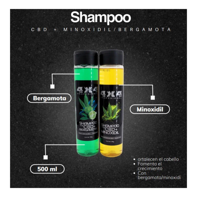 Shampoo 4x4 Crecimiendo Cabello 500g