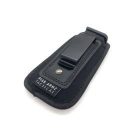 Universal IWB Magazine Holster | American Company | Mag Pouch Compatible with Glock 17 19 43 Sig P320 S&W M&P Shield | 6-21 Round Pistol Mags 9mm .40 .45 | Gun Ammunition Holsters | Handgun Ammo (1)