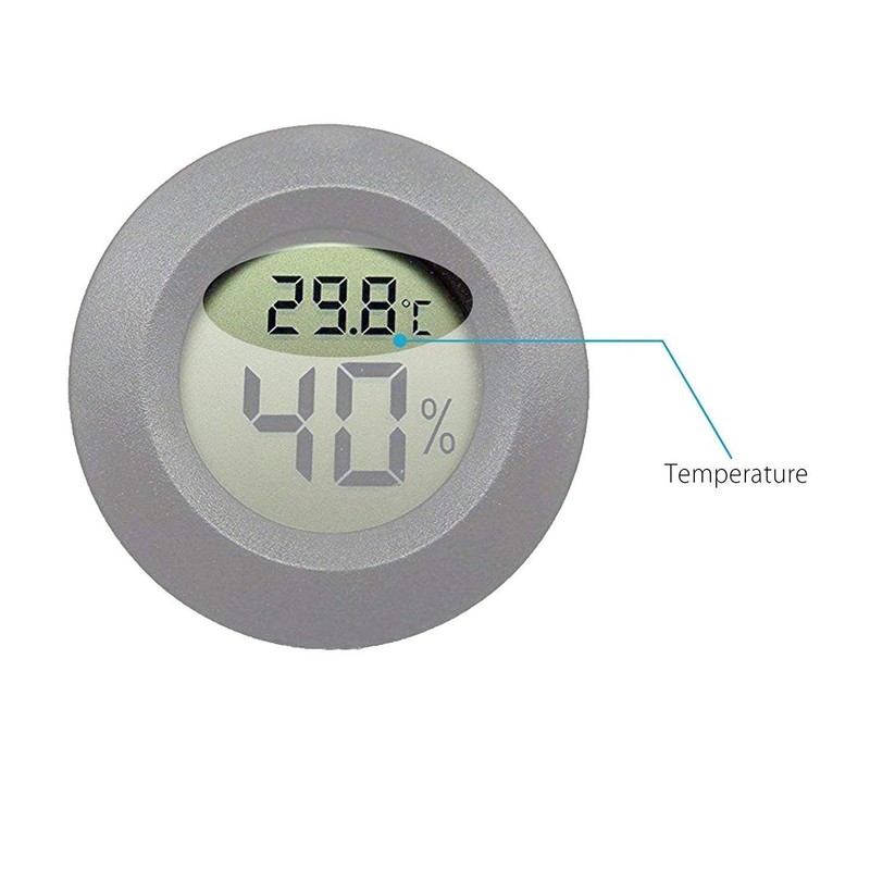 Fasizi 2 x Mini Digital LCD Temperature Humidity Meter Thermometer