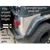 Fits Jeep Tj Wrangler 2 Pc Diamond Plate Rear Body