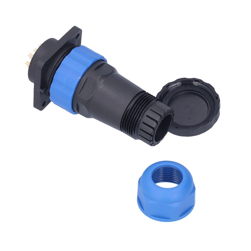 IP68 Waterproof Power Connector Male Female Square 4 Hole Aviation
