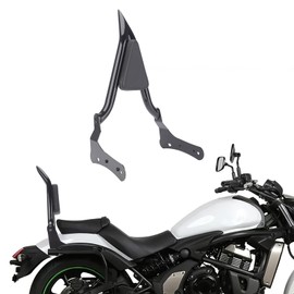 FIASRAC 23.62-inch Height Black Sissy Bar, Detachable Passenger Backrest Rear Pad for Kawasaki Vulcan S EN 650 VN650 S650 650cc 2015-2023