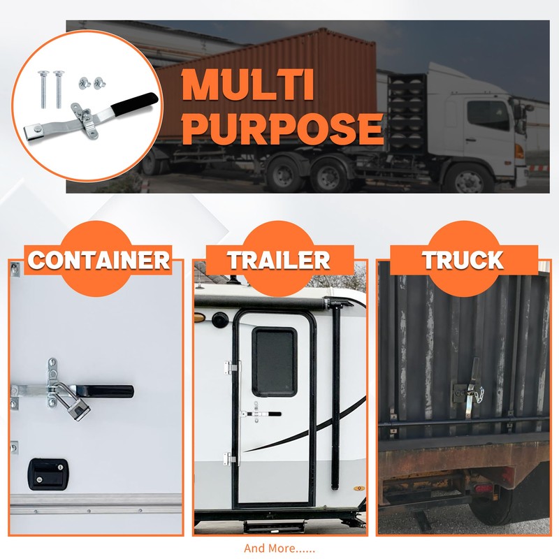 LONFFERY Cargo Trailer Cambar Cam Bar Lock, Trailer Door Latch
