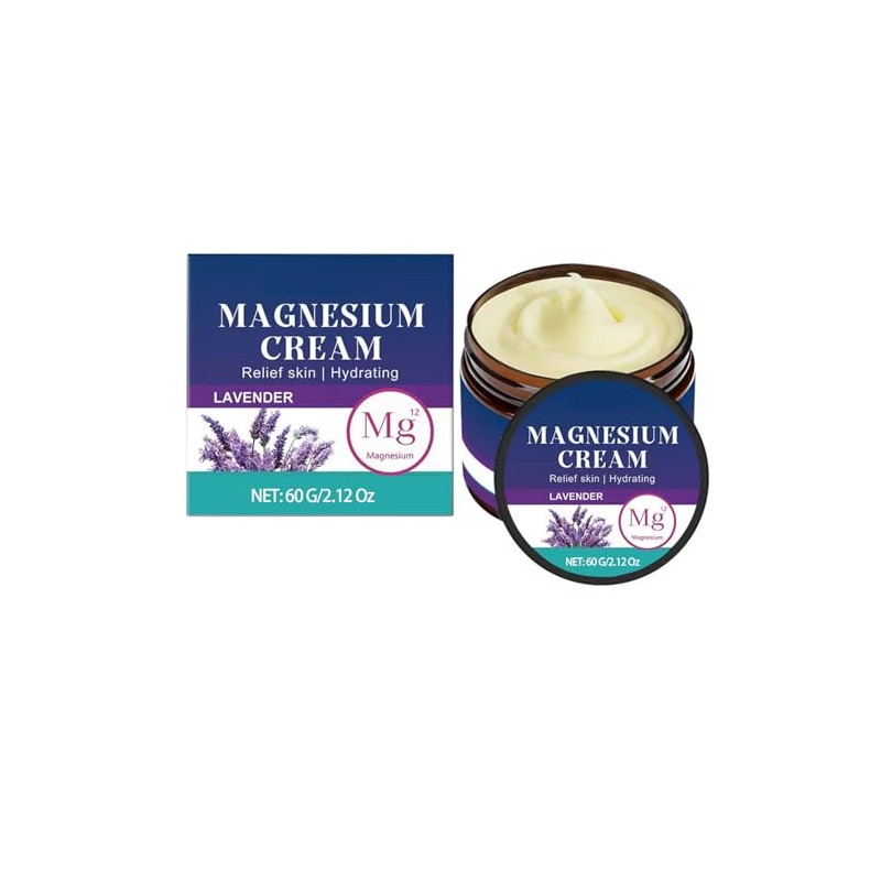 Zenbora Magnesium Lotion, Topical Magnesium Cream with High Concentration for