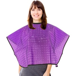 AUEAR, Purple Barber Haircut Cape Hair Dye Cape Hair Coloring Cape Waterproof Capes Salon Cape for Hair Stylist Hair Cutting Color