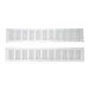 2 Pcs Air Vent Ventilation Grille Aluminium Alloy Rectangular Vent