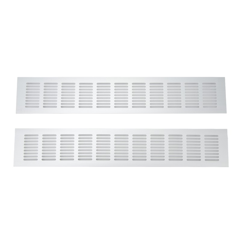 2 Pcs Air Vent Ventilation Grille Aluminium Alloy Rectangular Vent