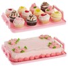 Juvale 3-Tier Cupcake Carrier - Airtight Plastic Container for Baking