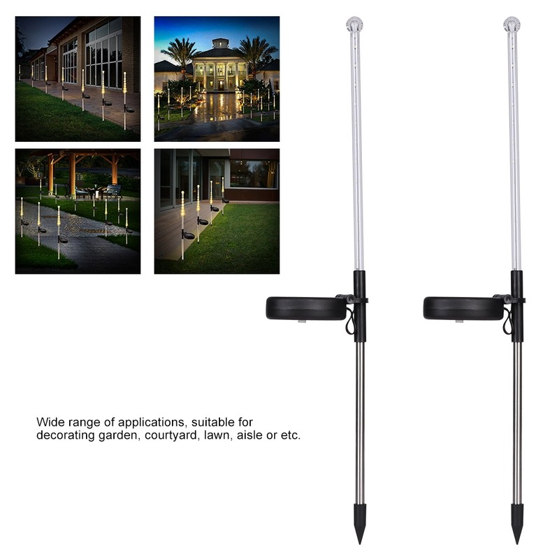2PCS Solar Power Lights 25LED Spike Light for Outdoor Lawn