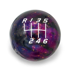 Billetworkz Cosmic Space Shift Knob Compatible with Manual 1999-24 VW MK4/MK5/MK6/MK7/MK8 Golf/GTI/Golf R/Jetta/GLI, Purple Cosmic