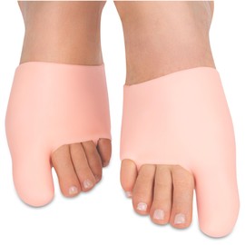 HALUTO Zehenspreizer für Hallux Valgus - Zehentrenner aus Silikon - Zehentrenner Schutz für den gesamten Hallux Valgus und Vorfuß - Toe Spacer