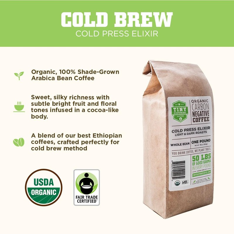 Tiny Footprint Coffee - Organic Cold Brew Cold Press Elixir