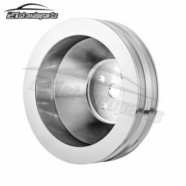 70505002 2 Groove Water Pump Pulley V-Belt Billet For Small Block Ford 302 351c Mustang