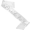 Bride Sash and Veil - SET OF 2: REAL CRYSTAL