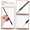 Ciieeo 2sets Chinese Writing Brush Calligraphy Brush Pen Wooden Bar